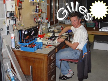 Gilles bricolage hélico atelier
